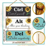 Office Inspirational Wooden Hanging Wall Decoration Frame Pendant Hanging Wall Hanging - My Store