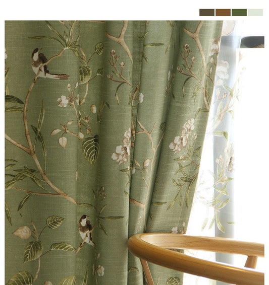 American Country Rustic Style Curtains - My Store