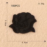 Computer Embroidery Black And White Roses Hotel Bed Sheets - My Store