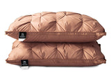 A Pair Of Feather Pillows And White Goose Single Neck Guards - My Store