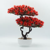 Potted Table Decoration With Artificial Flowers - My Store