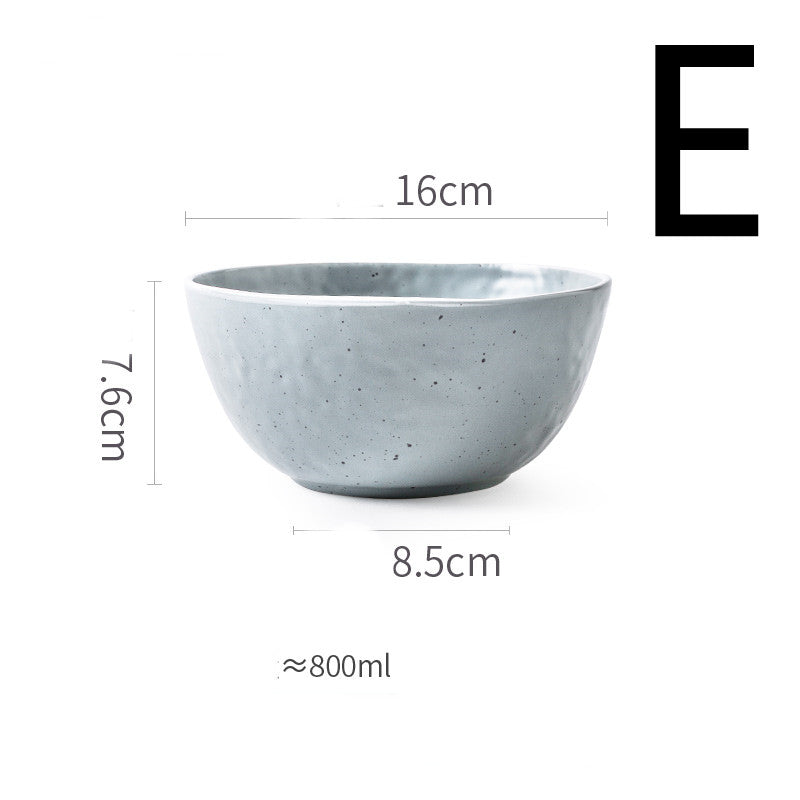 Plates Household Matte Tableware Eating Bowls - My Store