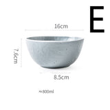 Plates Household Matte Tableware Eating Bowls - My Store