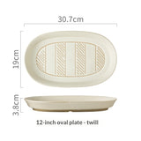 Household Stoneware Serving Plates And Tableware - My Store