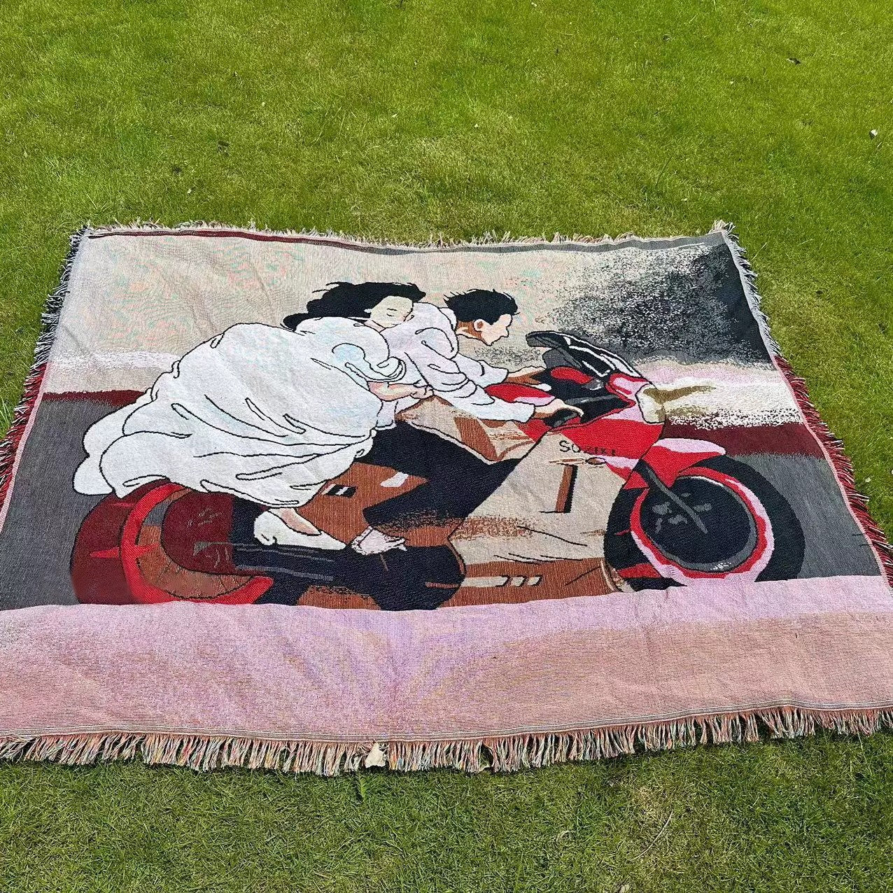 Outdoor Camping Rugs Bohemian Ethnic Style Picnic Mat - My Store