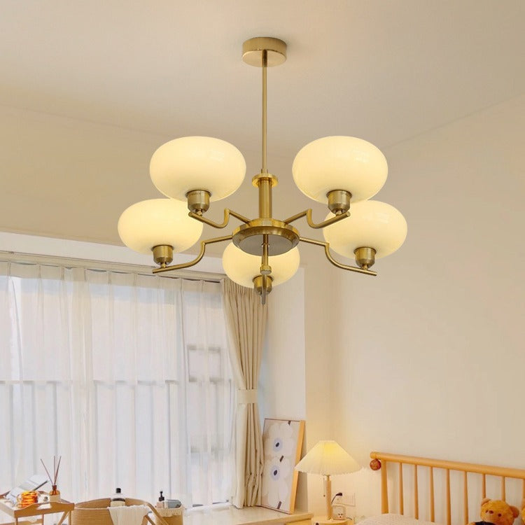 Living Room Chandelier Retro Cream Bedroom Dining Room Lamps - My Store