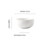 Nordic Matte Ceramic Plates Soup Bowls - My Store