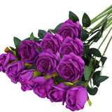 Artificial Rose Single Raw Silk Fake Flower Artificial Flowers - My Store