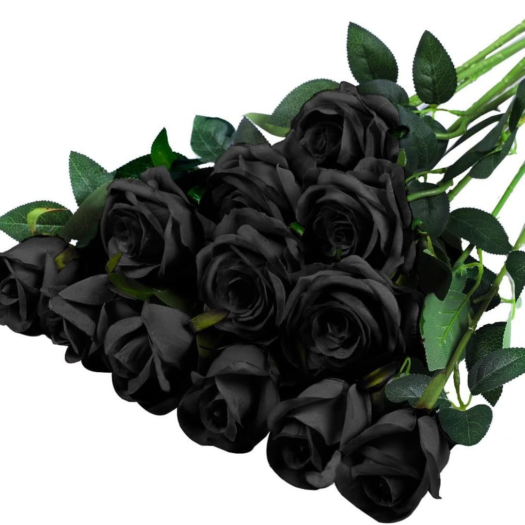 Artificial Rose Single Raw Silk Fake Flower Artificial Flowers - My Store