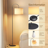 New Modern Simple Bedside Cloth Floor Lamp Floor Table Lamp - My Store