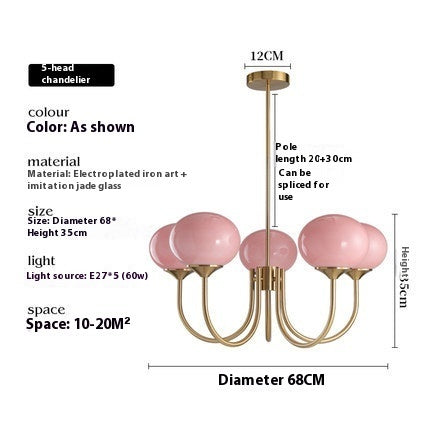 Retro Bedroom Chandelier Living Room Children's Room Lamps - My Store