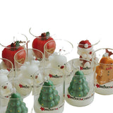 Santa Claus-themed Glass Holders Soy Wax Candles - My Store