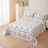 Cotton Twill Bedspread Quilted Bed Sheets Three Piece Set - My Store