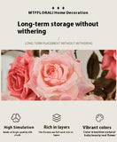 Artificial Flowers Dried Fake Flowers Retro Oil Painting Living Room Decoration - My Store