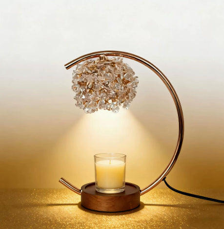 Wrought-iron Aromatherapy Wax Melter Scented Oil Candle Warmer Bedroom Ambiance Table Lamp - My Store