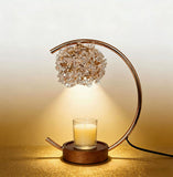 Wrought-iron Aromatherapy Wax Melter Scented Oil Candle Warmer Bedroom Ambiance Table Lamp - My Store