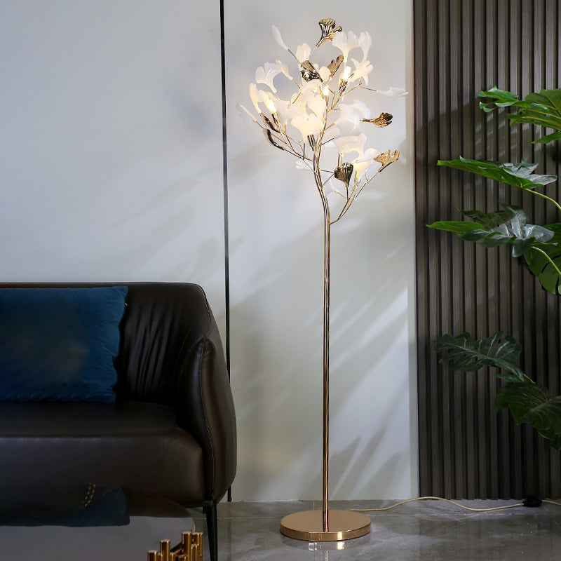 Ginkgo Leaf Floor Lamp Living Room Bedroom Decorative Lamp - My Store