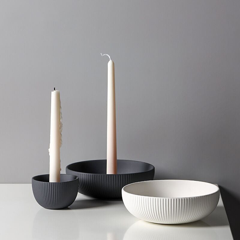 Simple Ceramic Candle Tray Candle Holder Candle Utensils - My Store
