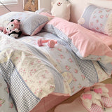 Four-piece Bed Set Pure Cotton Student Dormitory Duvet Cover Sheets - My Store