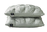 A Pair Of Feather Pillows And White Goose Single Neck Guards - My Store