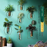 Vase Decoration Wall-mounted Hydroponic Flowerpot Hanging Wall Hanging - My Store