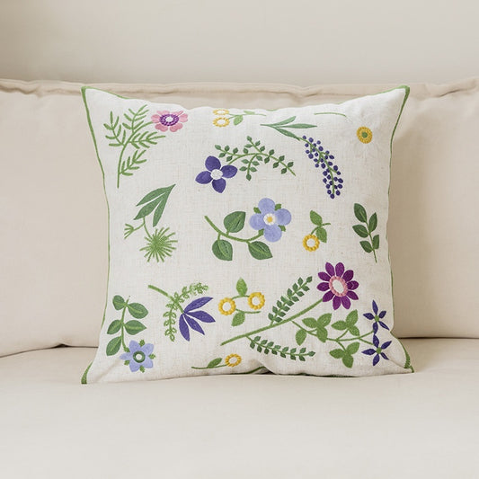 Instagram-style Guesthouse Decor Embroidered Sofa And Bedside Throw Pillows - My Store