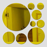 Acrylic 3D Home Decoration Mirror Wall Stickers TV Background Stereo DIY Round Stickers - My Store
