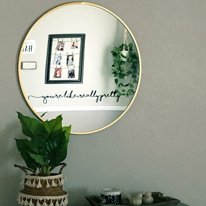 English Mirror Decoration Wall Stickers Generation Fine Carving - My Store