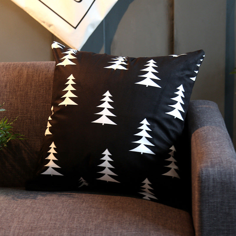 Throw Pillow Peach Skin Flannel Cushion Sofa Cushion Cushion Pillow Cover Pillow Cover - My Store