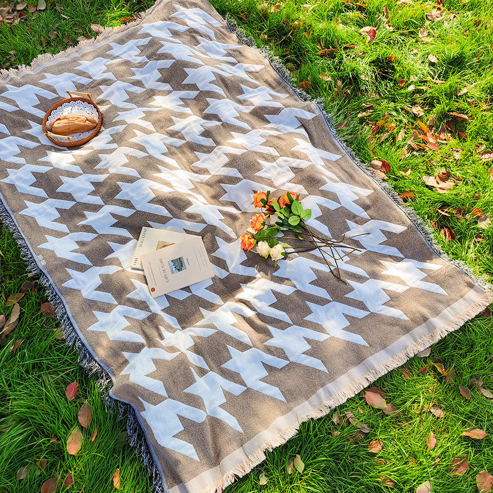 Bohemian Knitted Chenille American Outdoor Camping Rugs - My Store