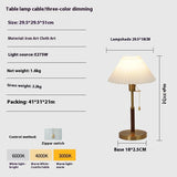 Vintage Pleated Floor Lamp Vertical Table Lamp - My Store