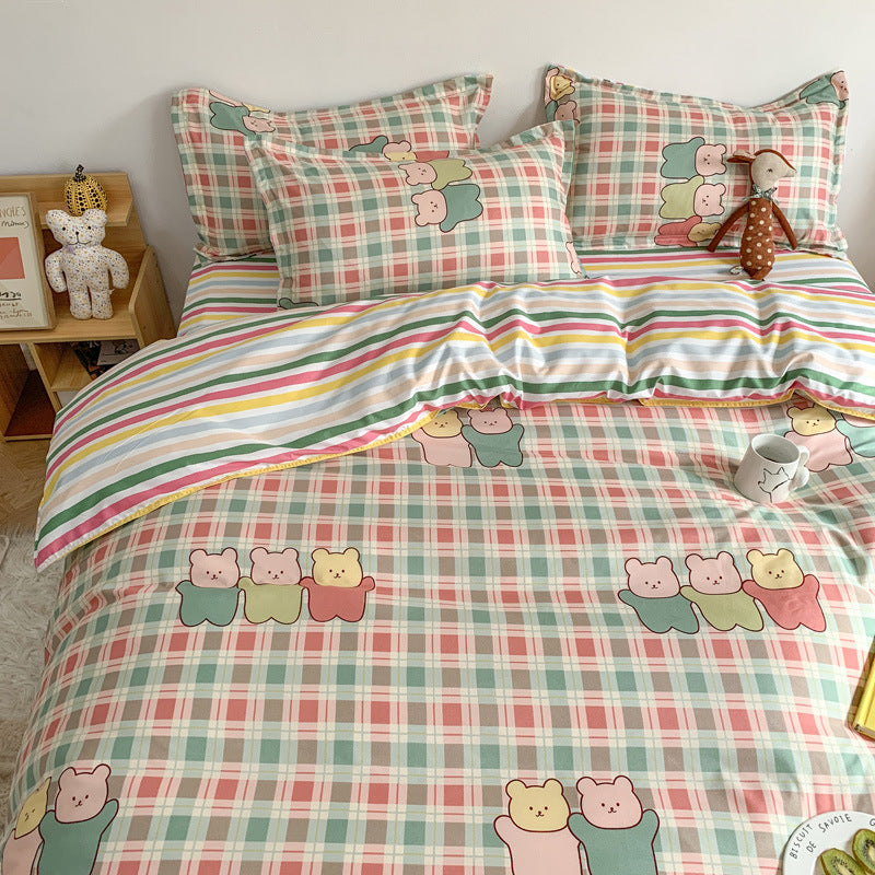 Four Piece Set Of Cute Cartoon Bed Sheets - My Store