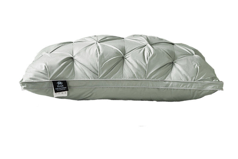A Pair Of Feather Pillows And White Goose Single Neck Guards - My Store