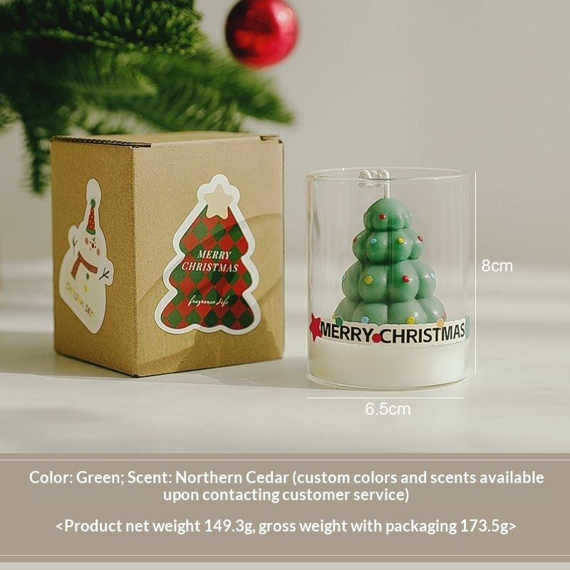 Santa Claus-themed Glass Holders Soy Wax Candles - My Store