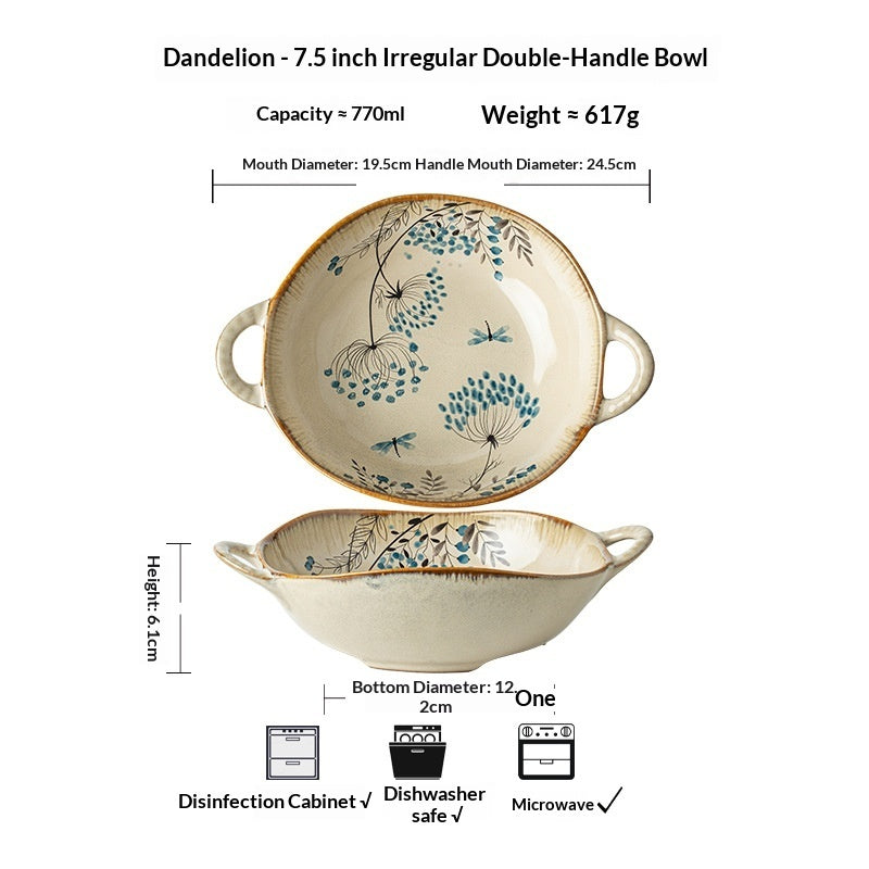 Household Tableware Ceramic Bowls And Plates - My Store