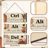 Office Inspirational Wooden Hanging Wall Decoration Frame Pendant Hanging Wall Hanging - My Store