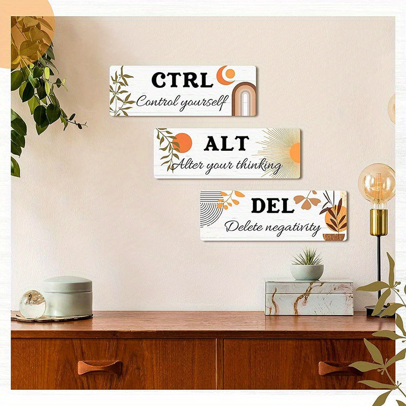 Office Inspirational Wooden Hanging Wall Decoration Frame Pendant Hanging Wall Hanging - My Store