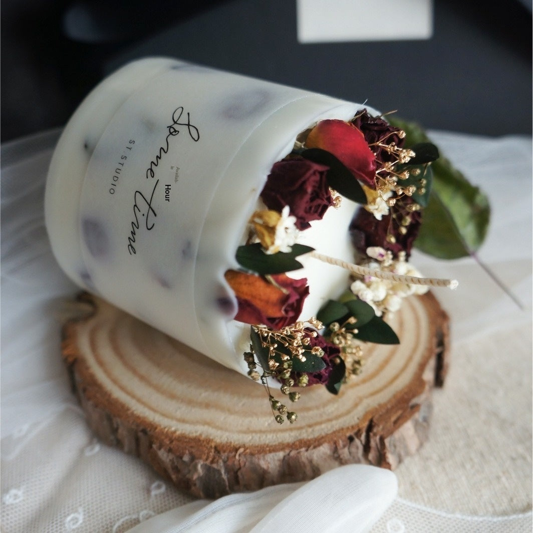Rose Handmade Candle Gift Set Aromatherapy Candle - My Store