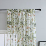 American-style Printed Cotton And Linen Window Sheer Small Curtains Semi-sheer Curtain Fabric - My Store