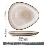 Retro Irregular Flaw Salad Plates - My Store