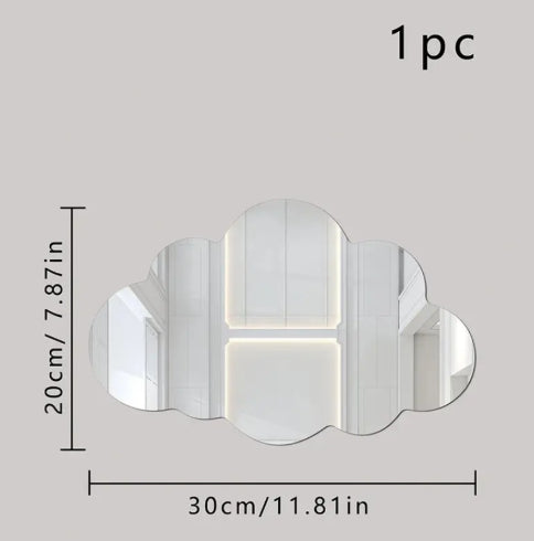 Cloud-shaped Mirror Acrylic Wall Background Decoration - My Store