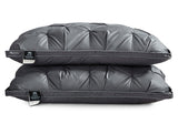 A Pair Of Feather Pillows And White Goose Single Neck Guards - My Store