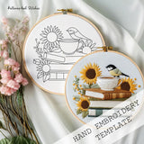 New Embroidery Bird Sunflower Series Material Package - My Store