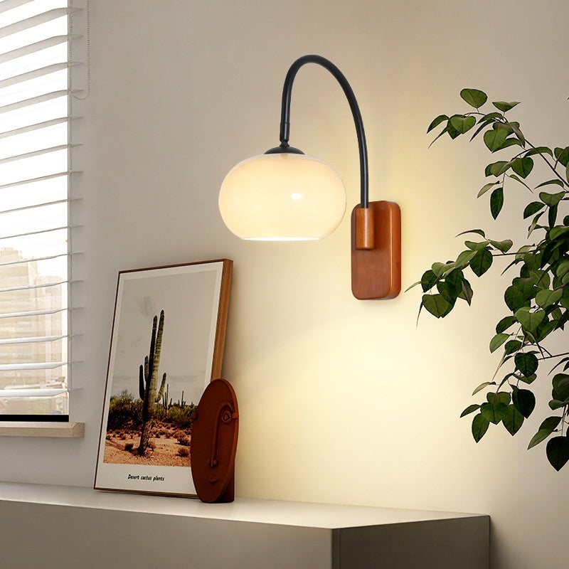 Bedside Wall Lamp Creative Retro Glass Wall LED Lamp - My Store