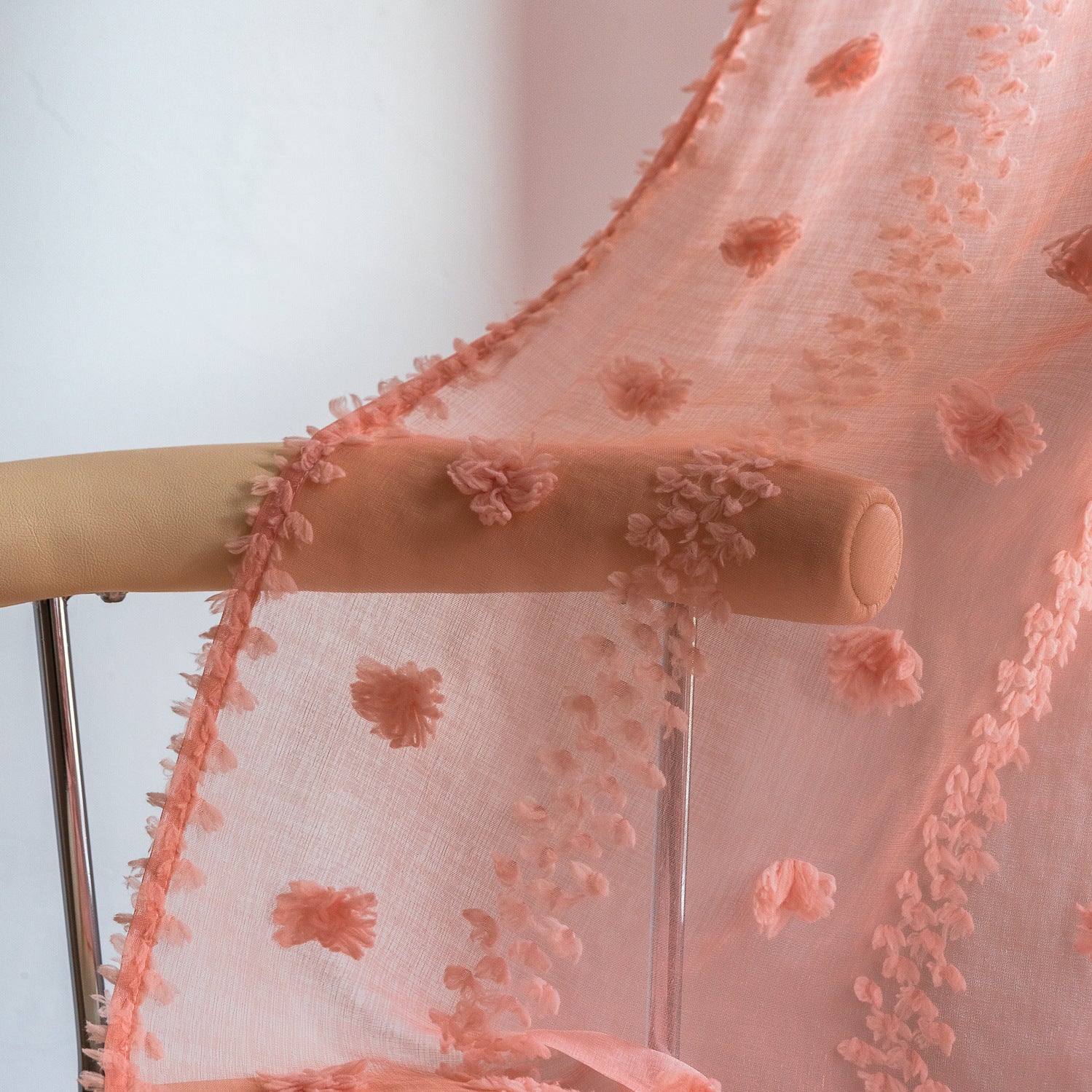 Bohemian Tufted Textured Embroidered Floral Curtains - My Store