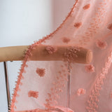 Bohemian Tufted Textured Embroidered Floral Curtains - My Store