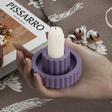 Striped Candle Holder Aroma Candle Holder Silicone Mold - My Store