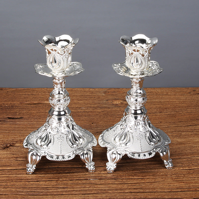 Tulip Candle Holder Candle Holder European Style Candlelight Dinner Props - My Store