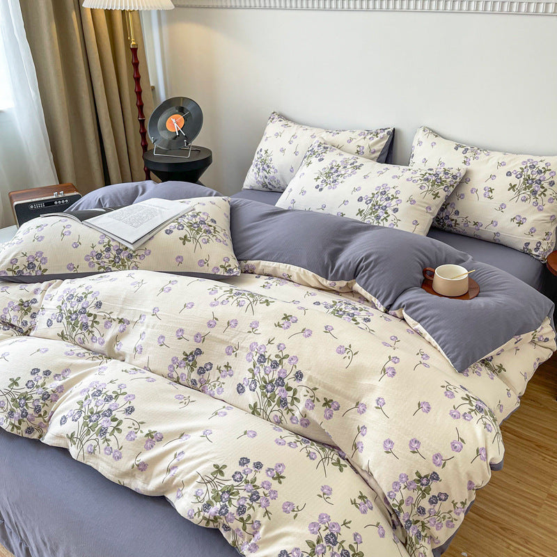 Four-piece Bed Set Jacquard Quilt Cover Sheets - My Store