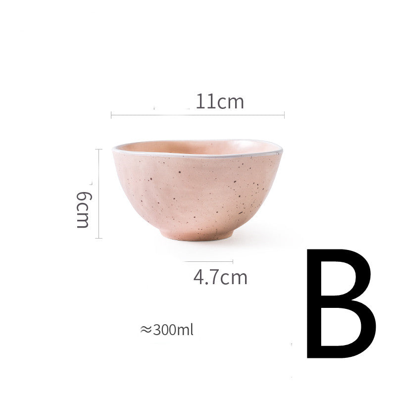 Plates Household Matte Tableware Eating Bowls - My Store